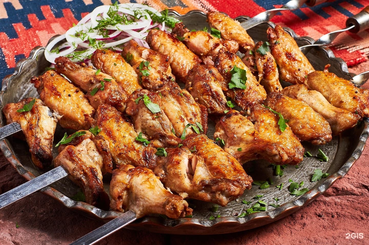 Шашлык из куриных крыльев