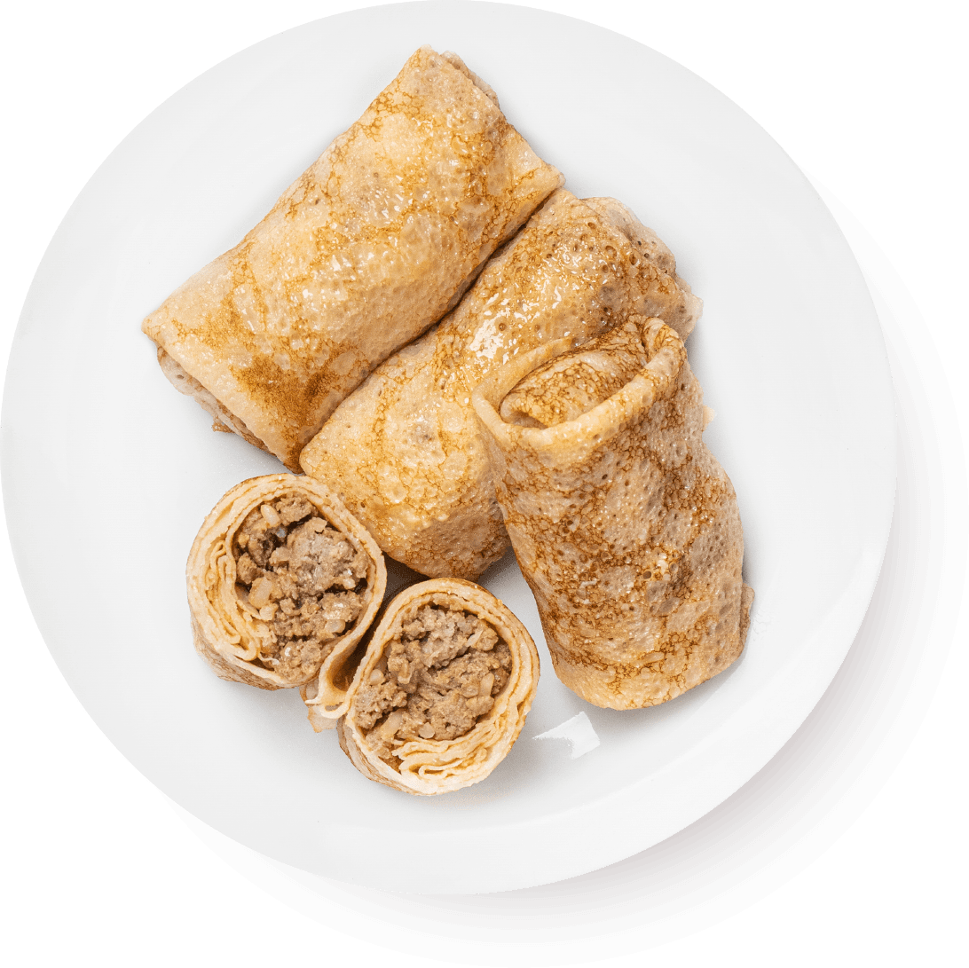 Блины с мясом